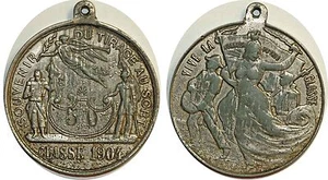 Military medal souvenir of the draw class 1903 A.Duseaux - Picture 1 of 1