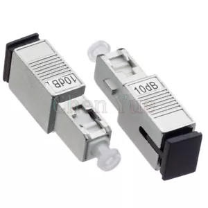 2pcs SC UPC female to Male Optical Fixed Attenuator 10dB Connector Fiber Coupler - Picture 1 of 5