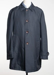Abrigo TAGLIATORE Clásico Negro Hecho en Italia EU54 US44 - Imagen 1 de 5
