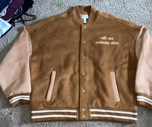 Arizona Jean Co. Unisex Adult Varsity Letterman Brown Jacket SZ XL X-Large - Picture 1 of 5