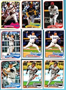 2024 Topps Aggiornamento 1989 Topps Baseball 35° Anniversario LOTTO 40 CARTE - Foto 1 di 1