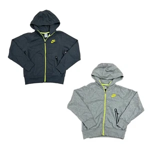 Nike Boys Jacket, Full-Zip Lightweight with Hood, Track Jacket 522413, Medium - Picture 1 of 8