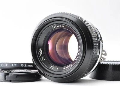 Nikon New Nikkor 50mm F/1.4 Ai converted Standard MF Prime Lens Mint From Japan - Image 1 of 4