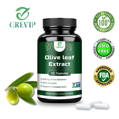 Olivenblatt 500mg - Herzgesundheit, Blutdruckausgleich, Verbesserung des - Bild 1 von 4