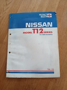 Nissan Bluebird T12,dealer new model introduction manual.Used condition. - Picture 1 of 5
