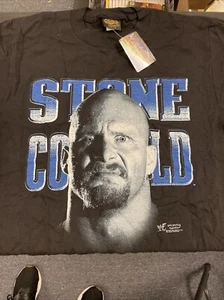 Vintage 1998 WWF Stone Cold Steve Austin That's The Bottom Line Shirt Size M - Picture 1 of 5