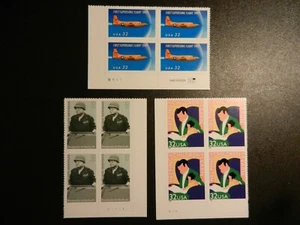 KONVOLUT (3) ALLE VERSCHIEDENEN *32c PLATTENBLÖCKE von VIER * POSTFRISCH, F-VF, OG #3121//3173 - Bild 1 von 1