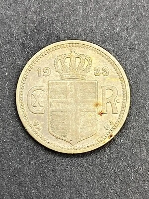 1933 Iceland 10 Aurar BU LOW MINTAGE! - Image 1 of 2