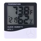 Mini Digital LCD Temperature Humidity Meter Clock Indoor Hygrometer