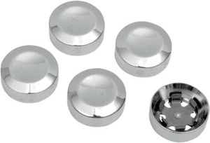 Drag Specialties Moto Motorcycle Motorbike Rear Pulley Bolt Covers Chrome - Picture 1 of 1