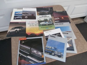 60 Car Brochures GM Chevy Buick Pontiac Oldsmobile Ford 1970's - 1990's - Picture 1 of 7