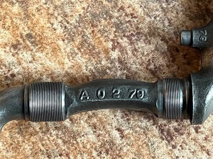 Set pedivelle vintage 1979 Ashtabula vecchia scuola BMX Mongoose Schwinn SX-500 - Foto 1 di 11