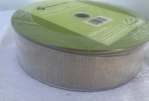 NEW Members Mark Premium Wired Ribbon . 1.5”” x 50 Yards. Solid Beig Or Sand - Picture 1 of 5