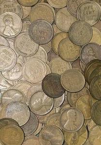 1909-1929 Early Date 400 Coin Lincoln Wheat Cents - Mixed Lot - Imagen 1 de 7