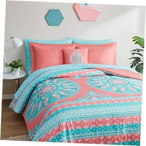 Bed in A Bag Queen Size, Boho Mandala 8 Piece Complete Comforter Sets with - Picture 1 of 7