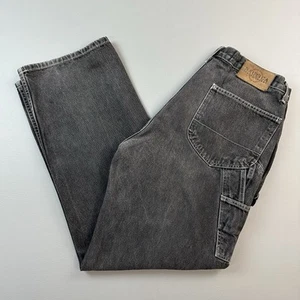 Vintage Nautica Jeans Mens 36x34 36x33 Black Baggy Loose Fit Carpenter Skate Y2K - Picture 1 of 18