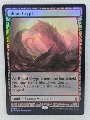 Blood Crypt Zendikar Expeditions Foil MTG Magic Gathering shockland masterpiece - Image 1 of 4