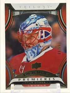 2024-25 Upper Deck Trilogy Rookie Premieres Level 3 Jakub Dobes Rookie 86/99 - Bild 1 von 3