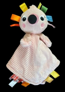 Manta de seguridad para bebé Bright Starts Cuddle N Tags felpa rosa flamenco Lovey - Imagen 1 de 4