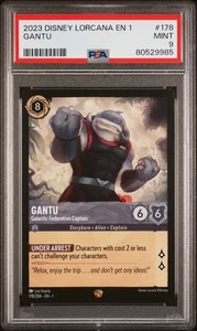 2023 DISNEY LORCANA EN 1 - THE FIRST CHAPTER #178 GANTU PSA MINT 9 - Bild 1 von 2