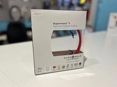 Cable digital óptico WireWorld Supernova 7 - 1 m (3,2 pies) - fibra de vidrio Toslink Foto 1 de 4