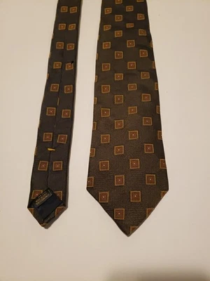 Gravata Luciano Barbera geométrica 100% seda feita na ITÁLIA - Imagem 1 de 4