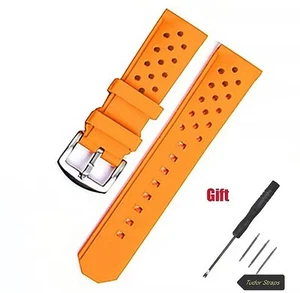 Formula 1 Rubber Watch strap 22mm CAZ1010 compatible with TAG - Orange - Picture 1 of 4