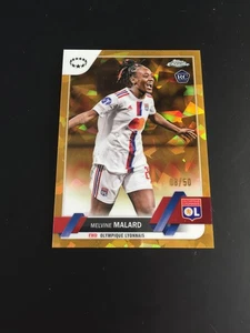 2022-23 Topps Chrome Sapphire Melvine Malard RC Rookie Gold 8/50 Manchester Utd. - Picture 1 of 2