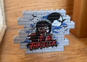 Mattoncini Lego Personalizzati Stampa UV Thriller Graffiti Parete Michael Jackson - Foto 1 di 4