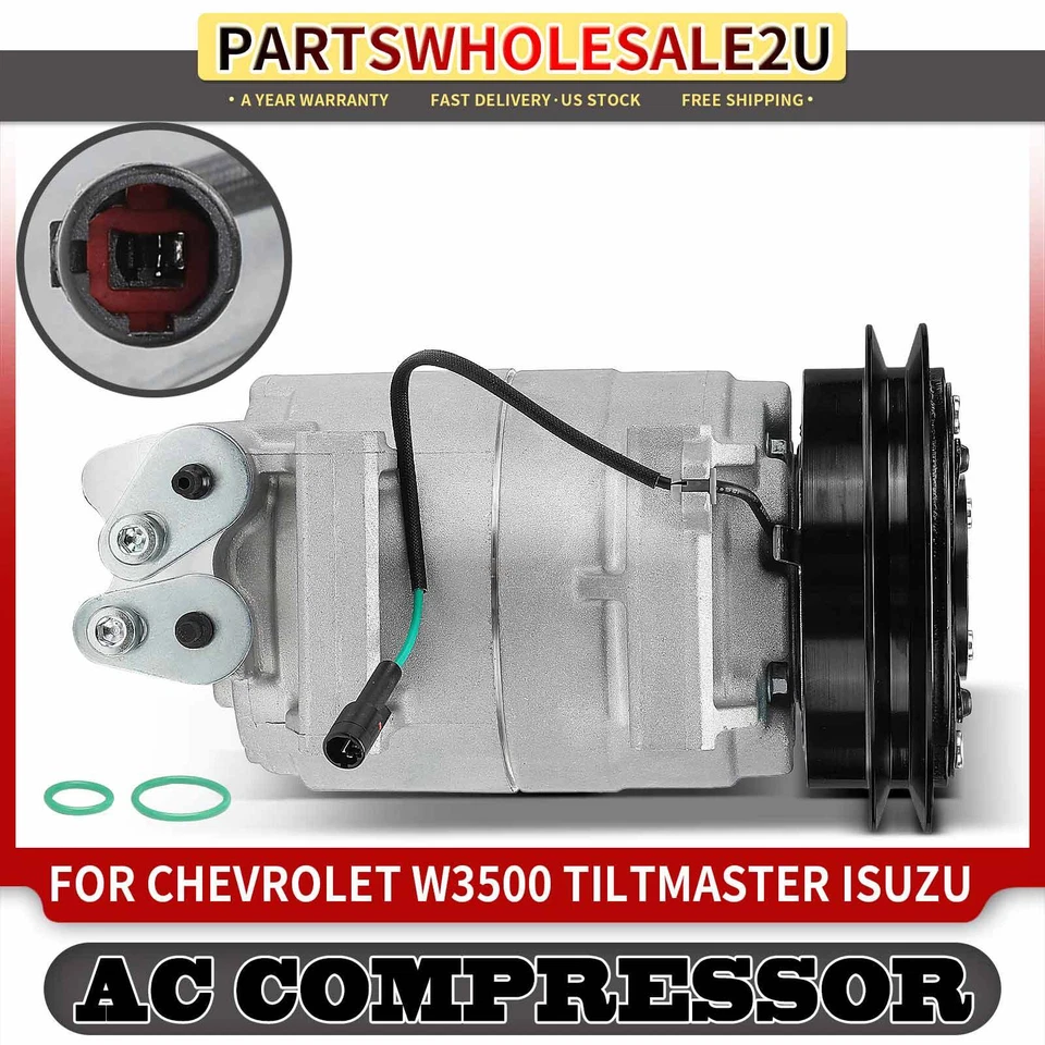 Compresor de aire acondicionado para Chevrolet W3500 Tiltmaster W4500 Tiltmaster Isuzu NPR NPR-HD Foto 1 de 4