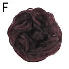 Curly Messy Hair Bun Piece Updo Scrunchie Fake Natural Lot Extensions M4 S8d1