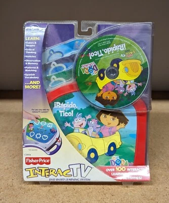 Fisher Price Interac Tv Dora The Explorer Irapido Tico DVD Based Learning System - Image 1 of 2