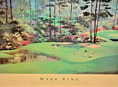 MARK KING Martin Lawrence Limited Edition Sport Golf Course Landscape Lithograph - Image 1 of 4