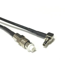 FME Female to CRC9 Male Right Angle Pigtail Cable RG174 20cm 8" for 3G USB Modem - Picture 1 of 3