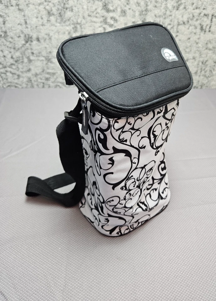 Refrigerador de vinho isolado Igloo alça ajustável estampa preto/branco fórmula de almoço - Imagem 1 de 4