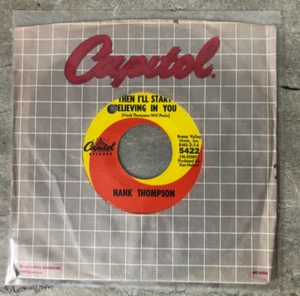 Hank Thompson 45RPM on Capital label #5422 w/original sleeve - Picture 1 of 11