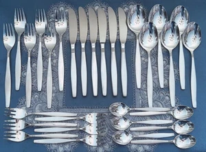 Traumhaftes Silberbesteck BSF 111 Dänisch Perl 30 Teile für 6 Personen TOP - Bild 1 von 4