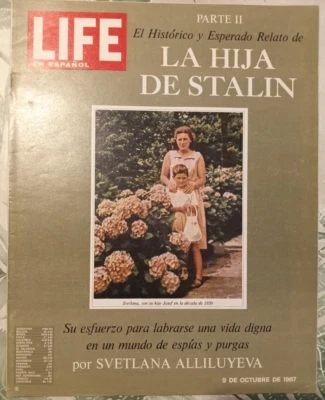 LIFE EN ESPAÑOL MEXICAN MAGAZINE VOL 30 No 8, 09 OCT 1967, SVETLANA ON COVER - Image 1 of 4