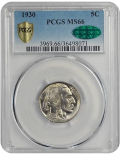 1930 Buffalo PCGS CAC MS 66 - Foto 1 di 4
