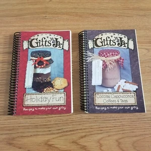 2 Gifts in a Jar Recipes Cookbooks 2002 Spiral Holiday Fun Coffees Teas Cocoas - Picture 1 of 19