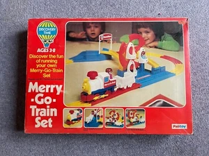 Discovery Time MERRY-GO TRAIN SET Vintage PALITOY Boxed 70’s RARE Toy - Picture 1 of 9