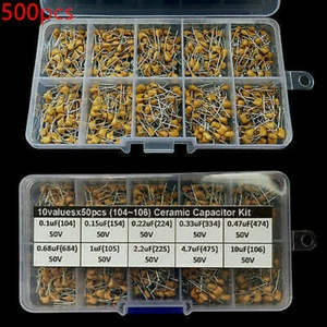 700pcs Ceramic Capacitor Kit 100pF-4.7uF 500V SMD Assortment Set - Picture 1 of 13