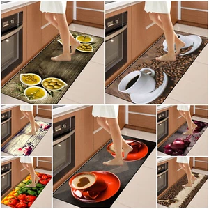 Non Slip Washable Kitchen Runner Rugs Hallway Mat Floor Carpet Door Room Mats - Picture 1 of 48