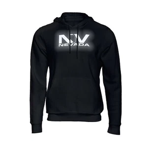 Nevada NV Reflective Logo Black Pullover Hooded Hoodie - Picture 1 of 3