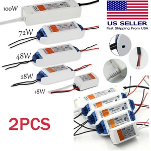 2PCS LED Driver Power Supply Transformer 110V 240V DC 12V for LED Adapter Light - Picture 1 of 14