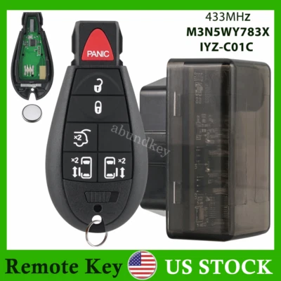 Para Chrysler Town & Country Dodge Grand Caravan 2008-2017 furgoneta remota llavero 6B Foto 1 de 4