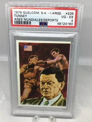 1979 Quelcom Large #235 Gene Tunney PSA 4 (Only 5 in all grades) - Image 1 of 2
