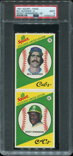 PSA 9 MINT 1981 SQUIRT PANEL RICKEY HENDERSON / BILL BUCKNER A'S CUBS 93228 B211