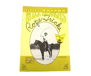 Will Rogers ROPE TRICKS A Western Horsman Book by Frank Dean 1969 Vintage - Picture 1 of 11
