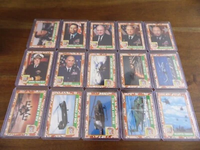 1991 TOPPS DESERT STORM SERIES 1 TRADING CARDS FULL SET 1-88 + STICKERS 1-22 - Image 1 of 4